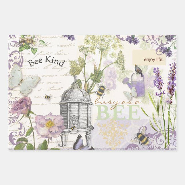 Papier à envelopper Feuille plate de 3 (Devant)