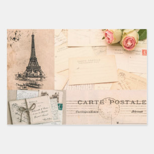 Papier à envelopper Feuille plate Ensemble de 3 Vi