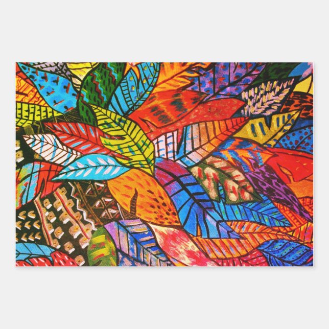 Papier à envelopper - Feuilles (Devant)