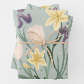 Papier à envelopper floral
