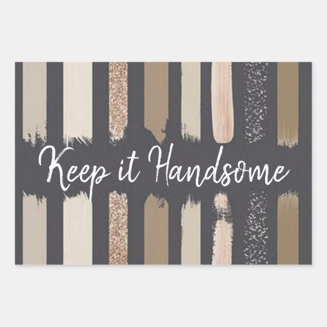 Papier à envelopper Gardez-le beau (Devant)