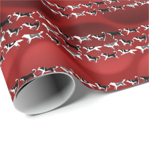 Papier à envelopper Husky Papier cadeau de Noël Hu