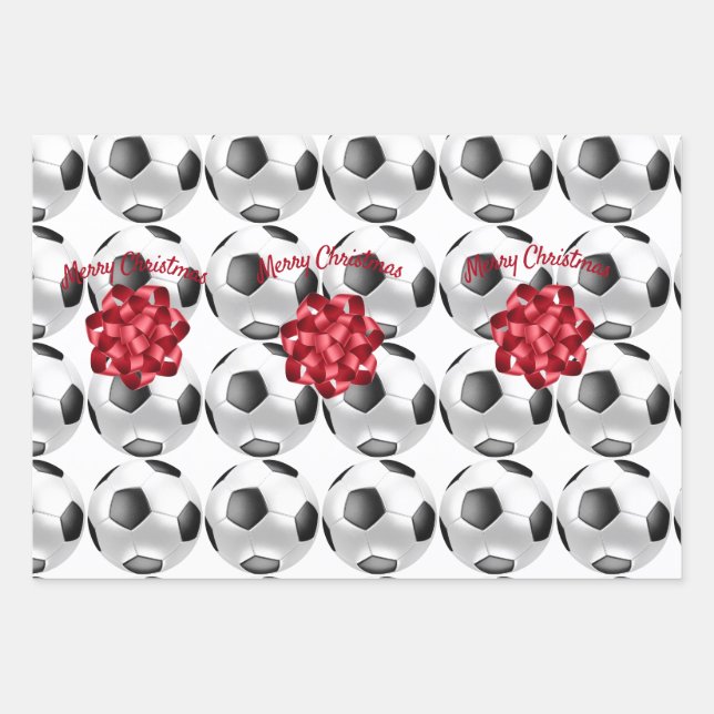 Papier à feuille plat de soccer de 3 (Devant 2)