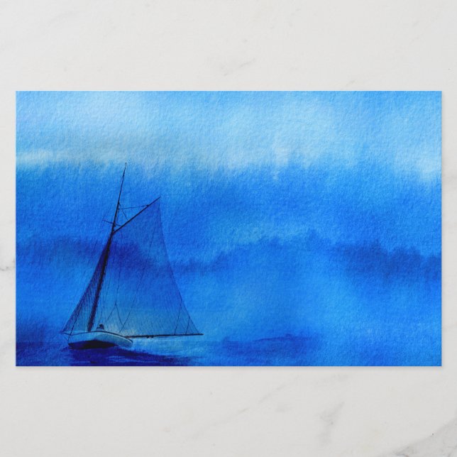 Papier à grappes de paysage marin (Devant)