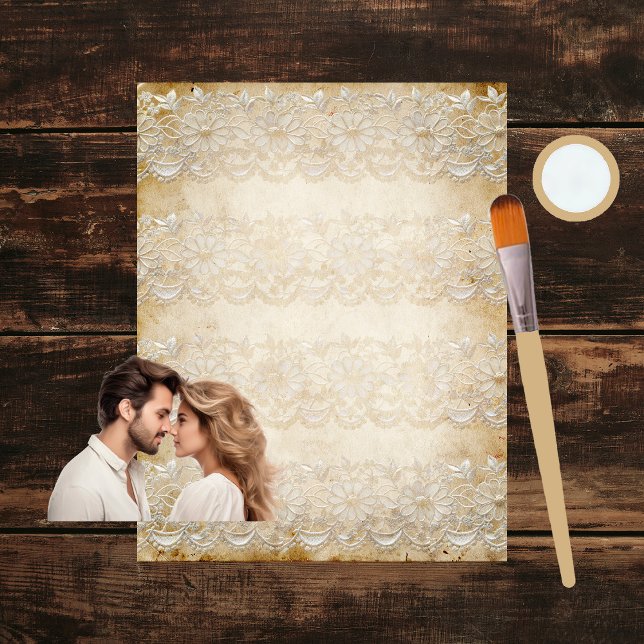 Papier à gratte-ciel en dentelle vintage (Créateur téléchargé)