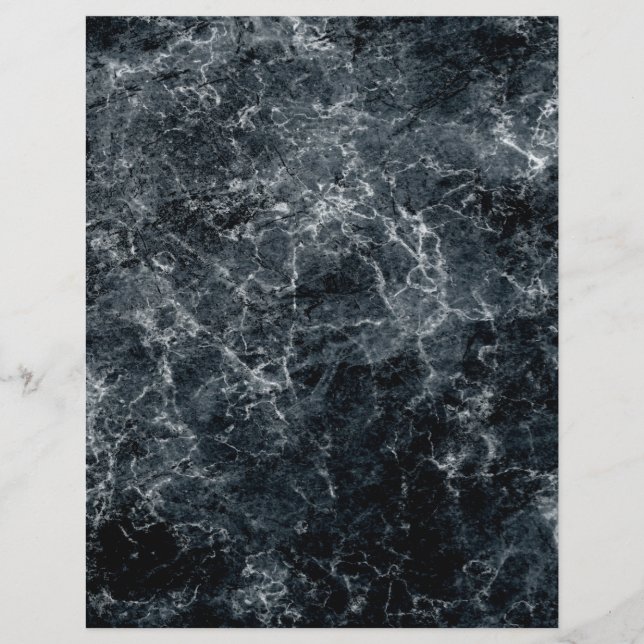 Papier à gratte-ciel en marbre noir (Devant)