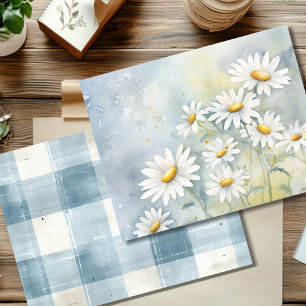 Papier à gratte-ciel pour marguerite d'été vintage