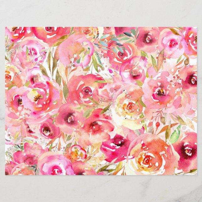 Papier à gratte-ciel rose (Devant)