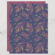Papier à gratte-ciel violet Palm