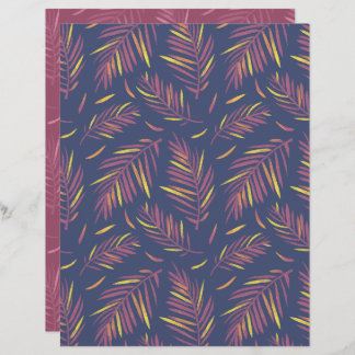 Papier à gratte-ciel violet Palm