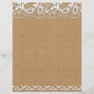 Papier à gratter-ciel Burlap & Lace