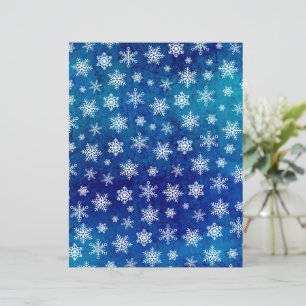 Papier à gratter de flocon de neige désossé - bleu