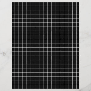 Papier à grilles géométriques noir et blanc