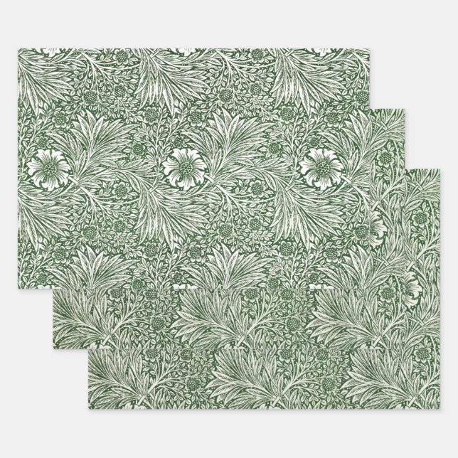 PAPIER À LAVAGE : WILLIAM MORRIS : MARIGOLD (Lot)