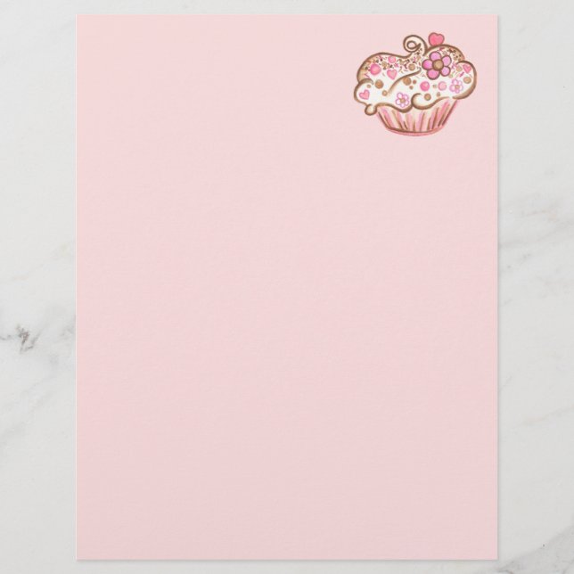 Papier à lettre Cupcake (Devant)