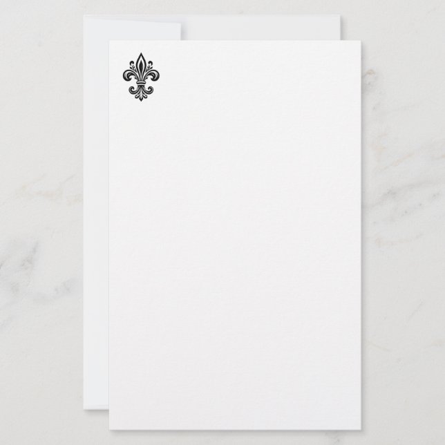 Papier à Lettre Fleur de Lys (Devant)