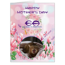 Papier à Lettre Floral Pailleté avec Monogramme po