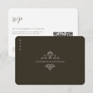 Papier à Lettre Monogramme Réponse de Mariage Co