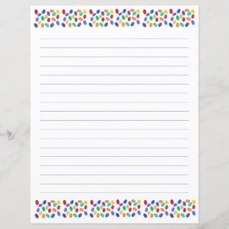 Papier à lettres à grains de gelée