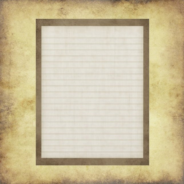 Papier à lettres avec bordure Brown (Créateur téléchargé)