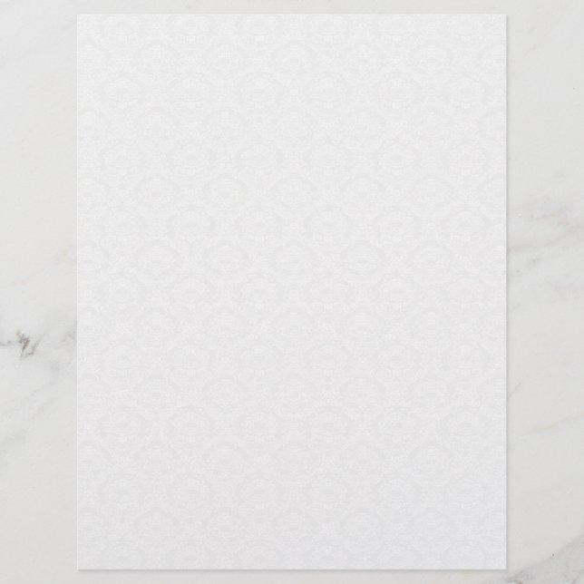 Papier à lettres Cream Mariage damassé (Devant)