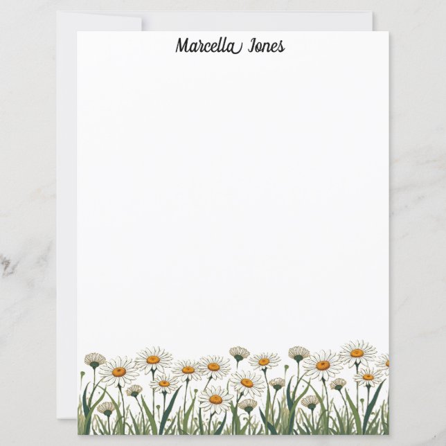 Papier à lettres de la station Fleur de Marguerite (Devant)