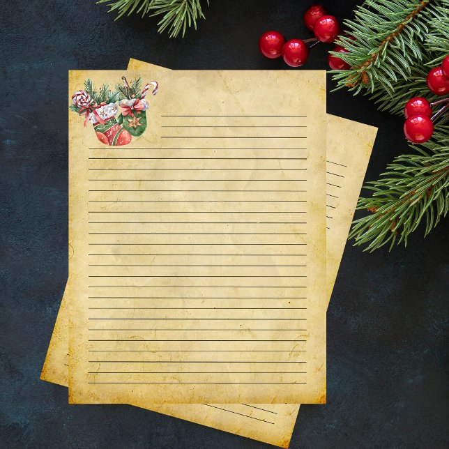 Papier à lettres de Noël ancien (Créateur téléchargé)