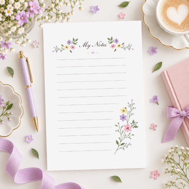Papier à lettres de notes de papeterie doublé de l (Créateur téléchargé)