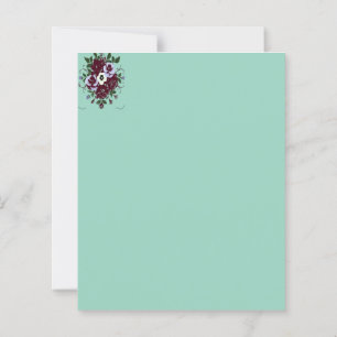 Papier à Lettres Floral – Bouquet de Violettes