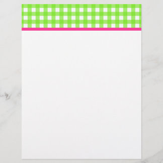 Papier à lettres Gingham