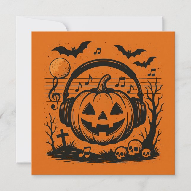 Papier à lettres Halloween avec musique (Devant)