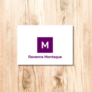 Papier à lettres moderne monogrammé personnalisé V