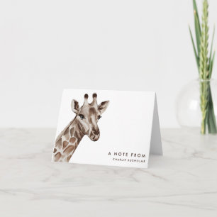 Papier à lettres personnalisées Giraffe moderne pl