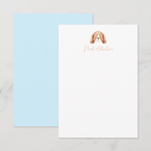 Papier à lettres pour chien de marionnette Cartes  (Devant / Derrière)