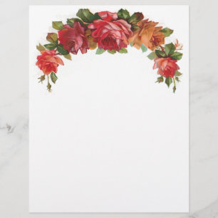 Papier à lettres vintage Floral