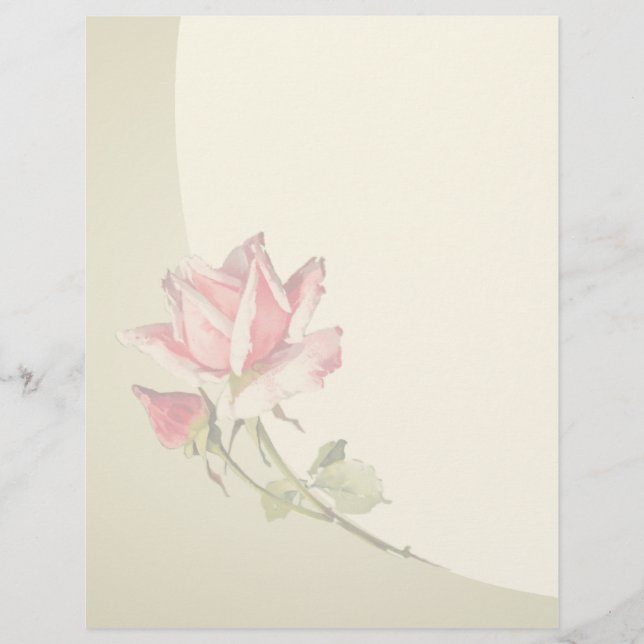 Papier à lettres vintage Floral (Devant)