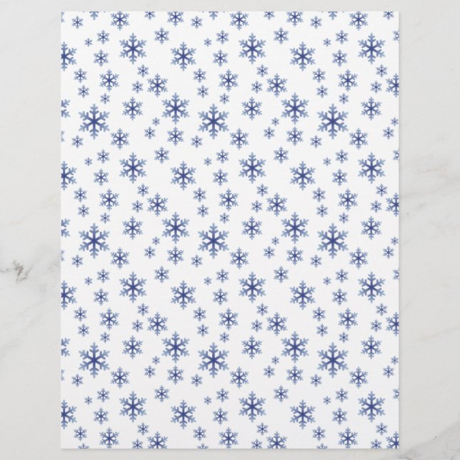 Papier à Motif à reflet bleu mou (Devant)