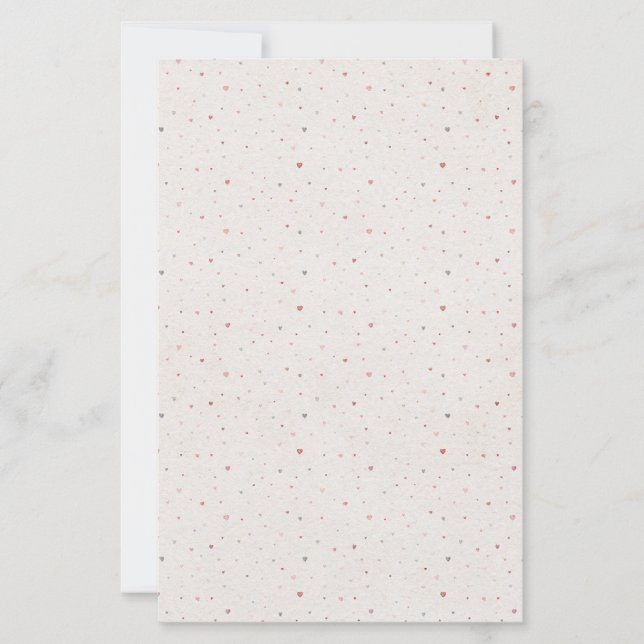 Papier à motif de petit cœur (Devant)