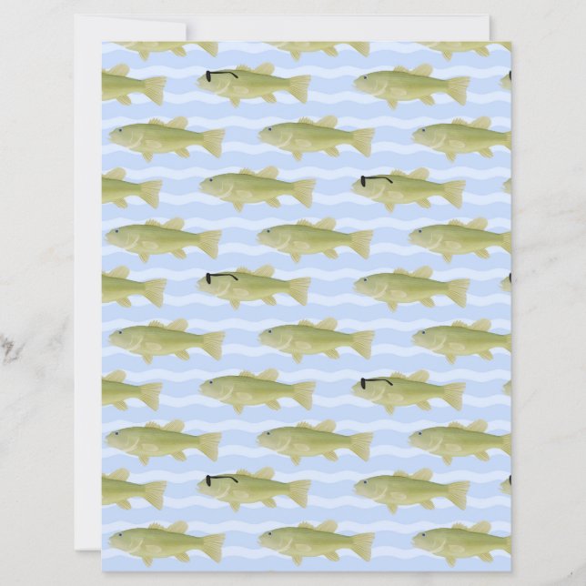 papier à motif de poisson (Devant)