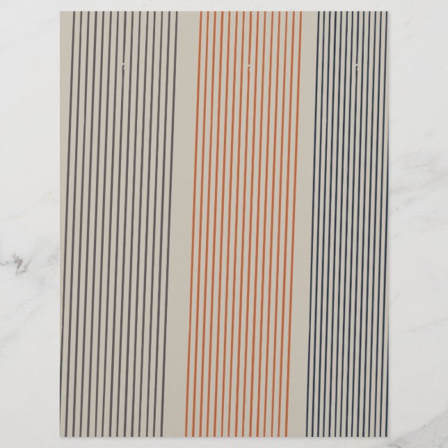 Papier à motif finement rayé (Devant)