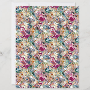 papier à motif floral baroque