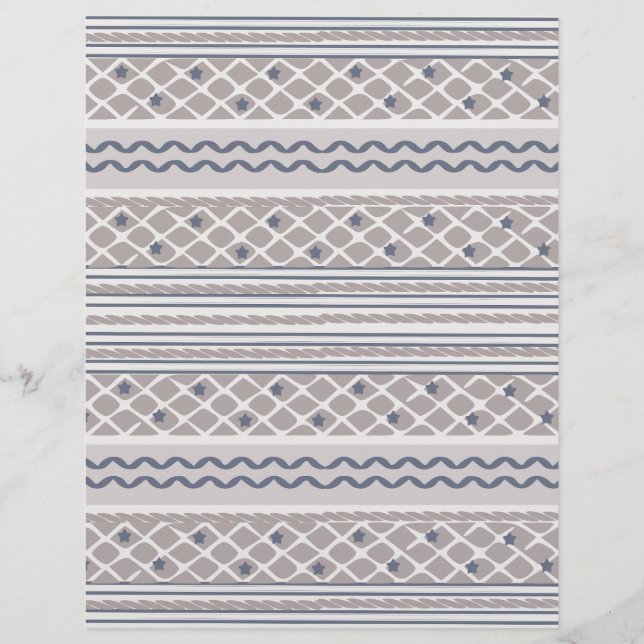 Papier à motif ligne grise : (Devant)