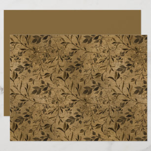 Papier à Motif moderne Grunge Leaf