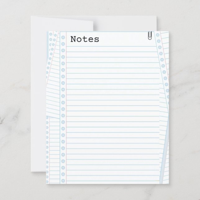 Papier à notes  (Devant)