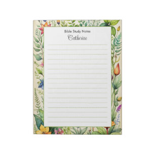 Papier à notes pour étude biblique Bloc-notes pers