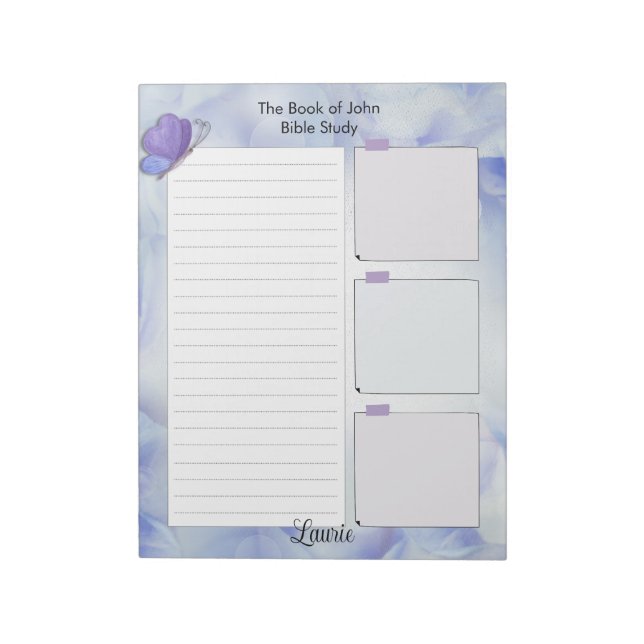 Papier à notes pour étude biblique Bloc-notes pers (Tourné)
