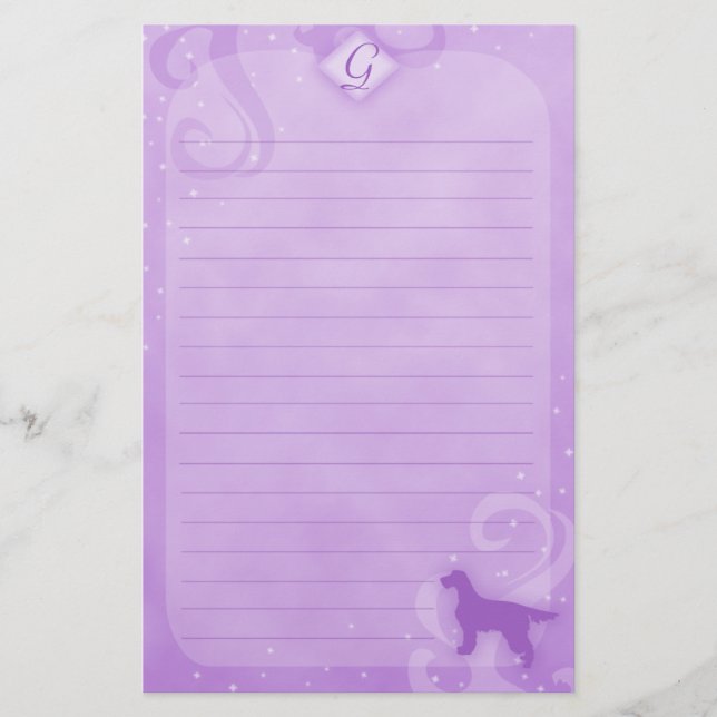Papier à papeterie de Setter Magic Purple Gordon (Devant)