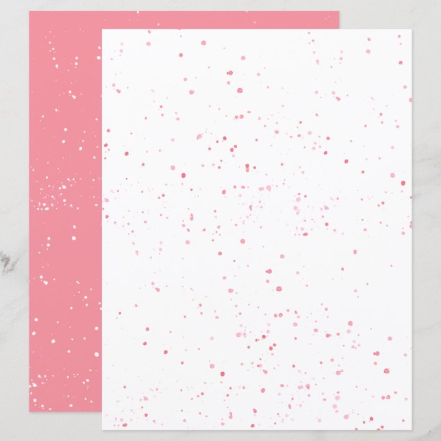 Papier à papier à découper rose (Devant / Derrière)