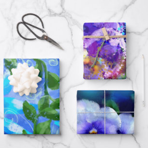 Papier à papier à enveloppement de variétés floral