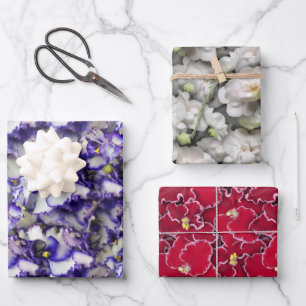 Papier à papier à enveloppement violet africain à 